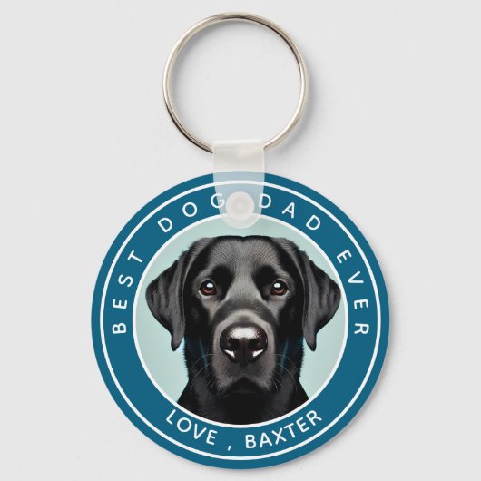 Creëer uw eigen hond foto gepersonaliseerd sleutelhanger (Voorkant)