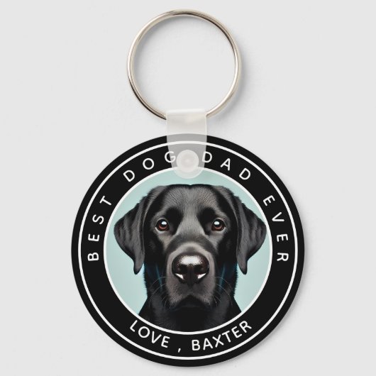 Creëer uw eigen hond foto gepersonaliseerd sleutelhanger (Voorkant)