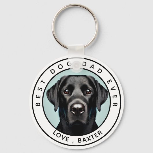Creëer uw eigen hond foto gepersonaliseerd sleutelhanger (Voorkant)