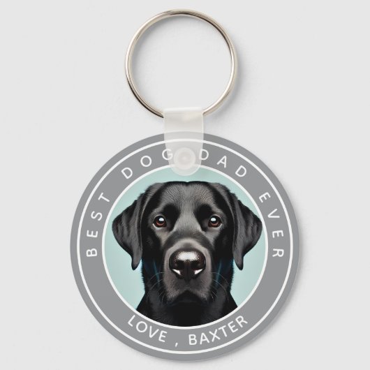 Creëer uw eigen hond foto gepersonaliseerd sleutelhanger (Voorkant)