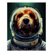 Creëer Uw Eigen Hond In Ruimte Astronaut Perfect Poster (Voorkant)