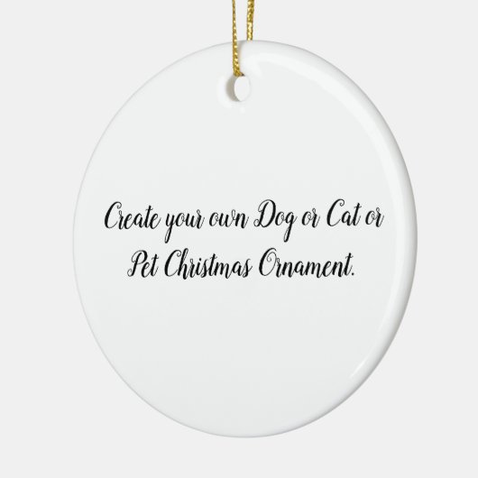 Creëer uw eigen hond/kat/kerstversiering keramisch ornament (Links)