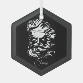 Creëer Uw Eigen Hoofd van Zeus Glas Ornament