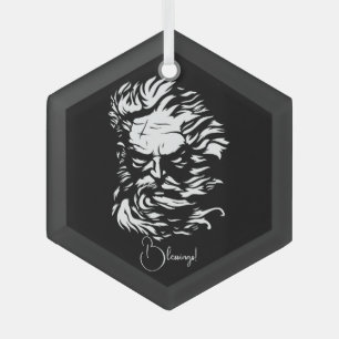 Creëer Uw Eigen Hoofd van Zeus Glas Ornament