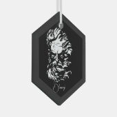 Creëer Uw Eigen Hoofd van Zeus Glas Ornament (Voorkant Rechts)