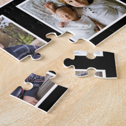 Creëer Uw eigen horizontale fotocollage uit de 11- Legpuzzel (Zijkant)