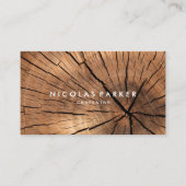 Creëer Uw eigen houten log Visitekaartje (Voorkant)