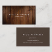 Creëer Uw eigen houten vloer 2 Visitekaartje (Voorkant / Achterkant)