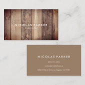 Creëer Uw eigen houten vloer 3 Visitekaartje (Voorkant / Achterkant)