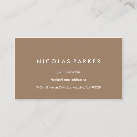 Creëer Uw eigen houten vloer 3 Visitekaartje (Achterkant)