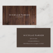 Creëer Uw eigen houten vloer Visitekaartje (Voorkant / Achterkant)