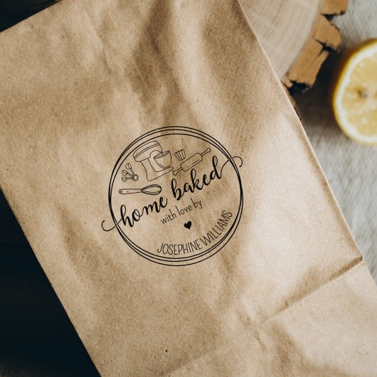 Creëer Uw eigen huis gebakken met liefde Rubberstempel