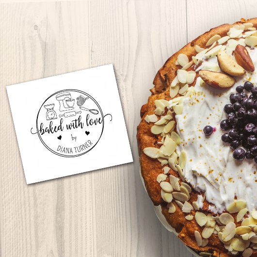 Creëer Uw eigen huis gebakken met liefde Rubberstempel