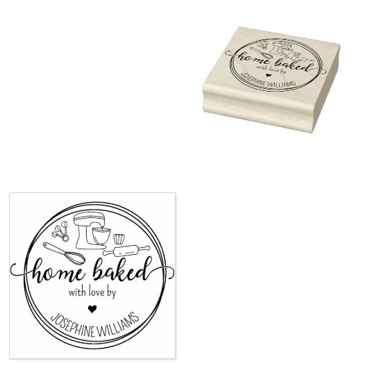 Creëer Uw eigen huis gebakken met liefde Rubberstempel (Gestempeld)