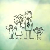 Creëer Uw eigen huis- of motormodelfamilie Raamsticker (Vel 3)