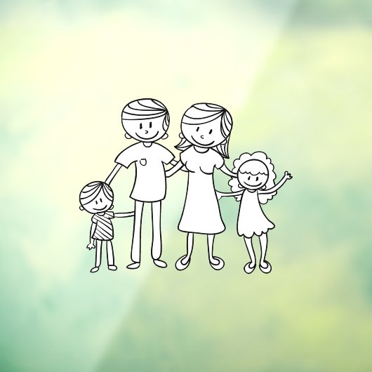 Creëer Uw eigen huis- of motormodelfamilie Raamsticker (Vel 3)