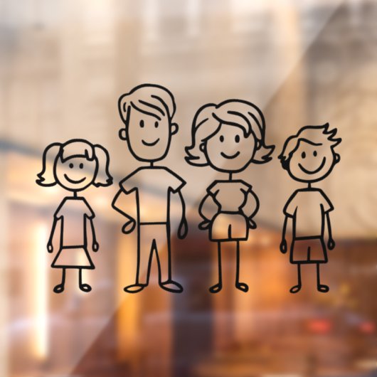 Creëer Uw eigen huis- of motormodelfamilie Raamsticker (Vel 2)