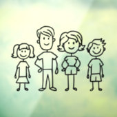 Creëer Uw eigen huis- of motormodelfamilie Raamsticker (Vel 3)