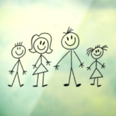 Creëer Uw eigen huis- of motormodelfamilie Raamsticker (Vel 3)