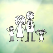 Creëer Uw eigen huis- of motormodelfamilie Raamsticker (Vel 3)