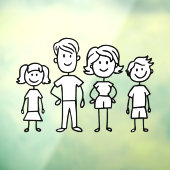 Creëer Uw eigen huis- of motormodelfamilie Raamsticker (Vel 3)