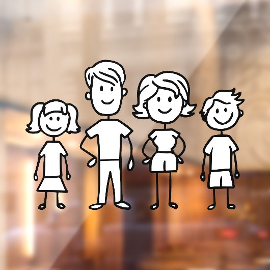 Creëer Uw eigen huis- of motormodelfamilie Raamsticker (Vel 2)