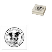 creëer Uw Eigen Huisdier Foto retouradres Rubberstempel (Gestempeld)