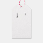 Creëer Uw eigen huisdier foto van en naar maat Cadeaulabel (Achterkant)