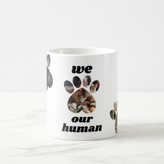 Creëer Uw Eigen Huisdier Fotocollage Custom Cat Do Koffiemok (Center)