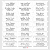 Creëer Uw eigen huwelijksbezoeker Sticker (Vel)