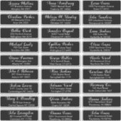 Creëer Uw eigen huwelijksbezoekersadres Sticker (Voorkant)