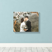 Creëer Uw eigen huwelijksfoto Canvas Afdruk (Insitu (Houten vloer))