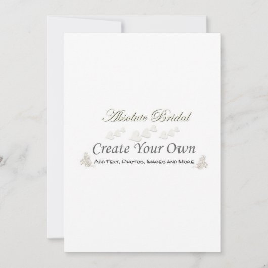 Creëer Uw eigen huwelijksuitnodigingen Kaart (Voorkant)