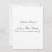 Creëer Uw eigen huwelijksuitnodigingen Kaart (Achterkant)