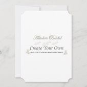 Creëer Uw eigen huwelijksuitnodigingen Kaart (Voorkant)