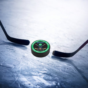 Creëer Uw Eigen Ice Hockey Eigen Naam Nummer Hockey Puck
