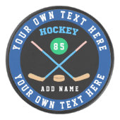 Creëer Uw Eigen Ice Hockey Eigen Naam Nummer Puck (Voorkant)
