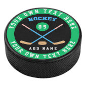 Creëer Uw Eigen Ice Hockey Eigen Naam Nummer Puck (3/4)