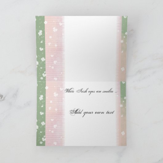 Creëer uw eigen Ierse Baby-aankondigingen Aankondiging (Binnen)