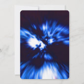 Creëer Uw eigen Indigo Blue Light Beams Kaart (Achterkant)