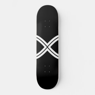 Creëer Uw Eigen Infinity Sjabloon Zwart & Wit Persoonlijk Skateboard