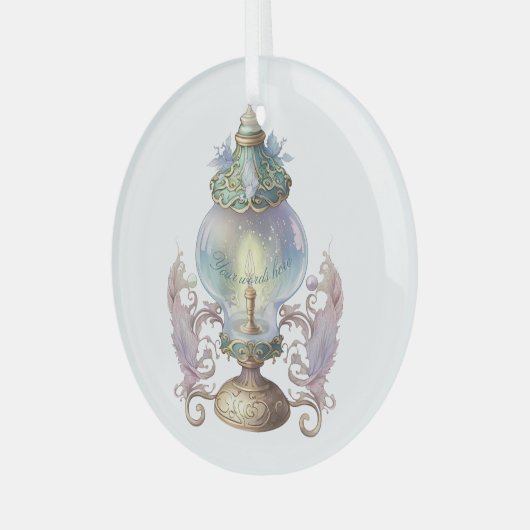 Creëer uw eigen ingewikkelde sprookjeslamp glas ornament (Voorkant links)