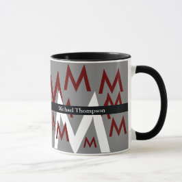 creëer uw eigen initiaal-/letterpatroon mok