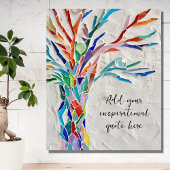 Creëer Uw eigen Inspirerend boodschap Foto Afdruk