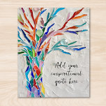 Creëer Uw eigen Inspirerend boodschap Foto Afdruk<br><div class="desc">Dit unieke poster is versierd met een kleurrijk mozaïek Tree of Life design. U kunt uw gekozen inspirerend offerte of bericht toevoegen om deze te personaliseren. U kunt het lettertype,  de tekengrootte en de kleur van het lettertype bewerken. Origineel mozaïek © Michele Davies.</div>
