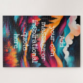 creëer uw eigen inspirerend boodschap, landscape legpuzzel (Horizontaal)