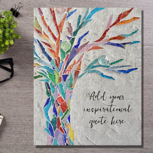 Creëer Uw eigen Inspirerend boodschap Legpuzzel