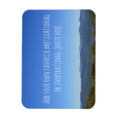 Creëer uw eigen Inspirerend citaat Mountain Photo Magneet (Verticaal)