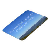 Creëer uw eigen Inspirerend citaat Mountain Photo Magneet (Linkerzijde)
