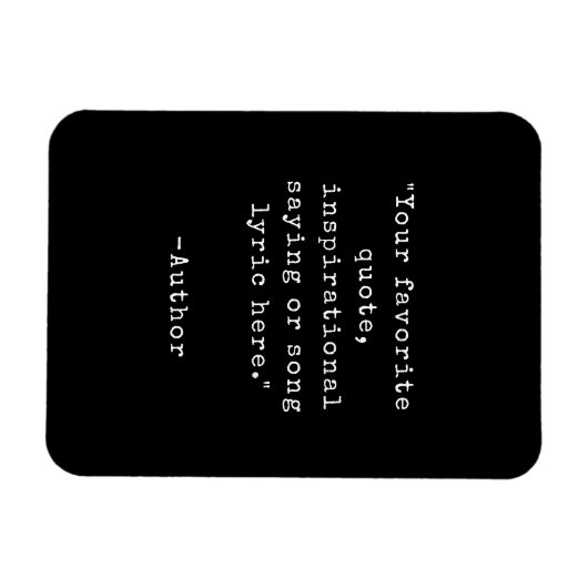 Creëer Uw eigen Inspirerend citaatmagneet Magneet (Horizontaal)